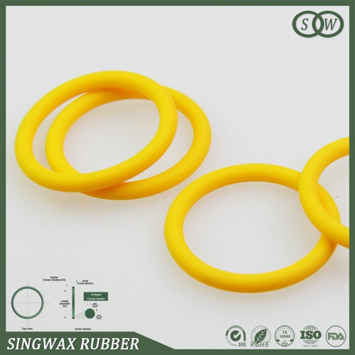 Flexible rubber O-rings and sealing